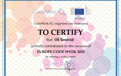 Certifikat CodeWeek