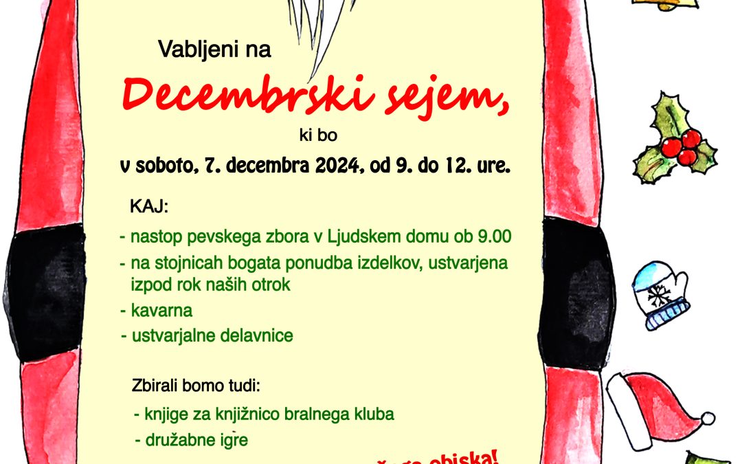 Vabilo na decembrski sejem